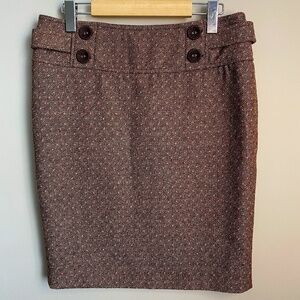 Sanctuary Clothing Women's Tweed Brown Patterned Mini Skirt Size 8‎